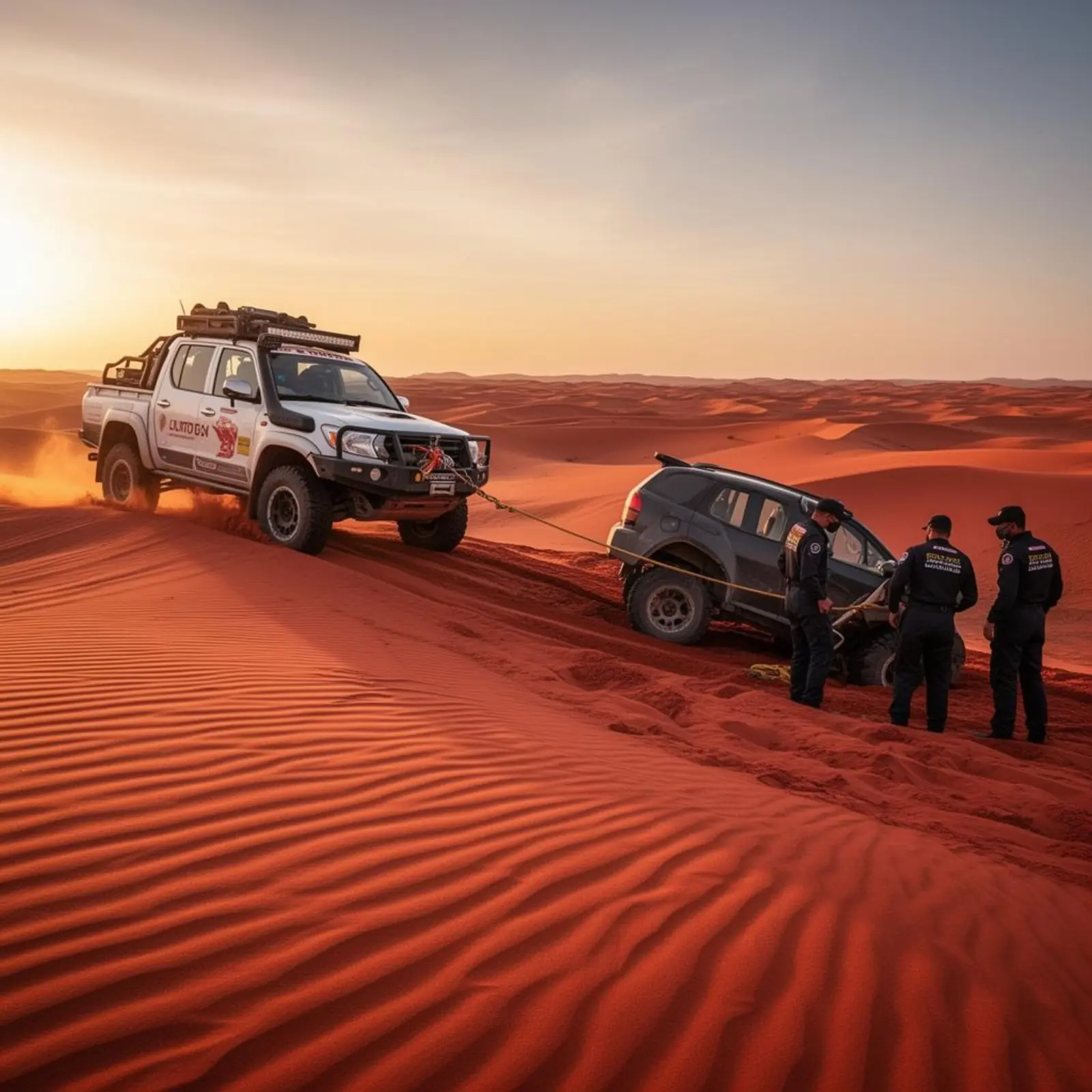 سحب السيارات من الرمال
